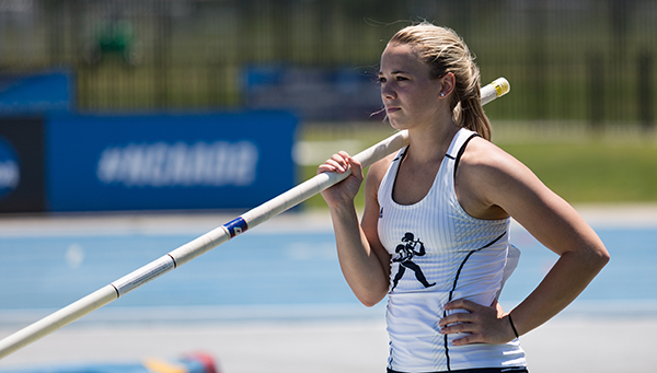 Allexis Menghini at the NCAA national track and field meet