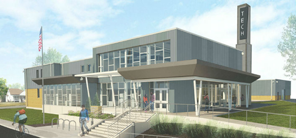A rendering of Washburn Tech East
