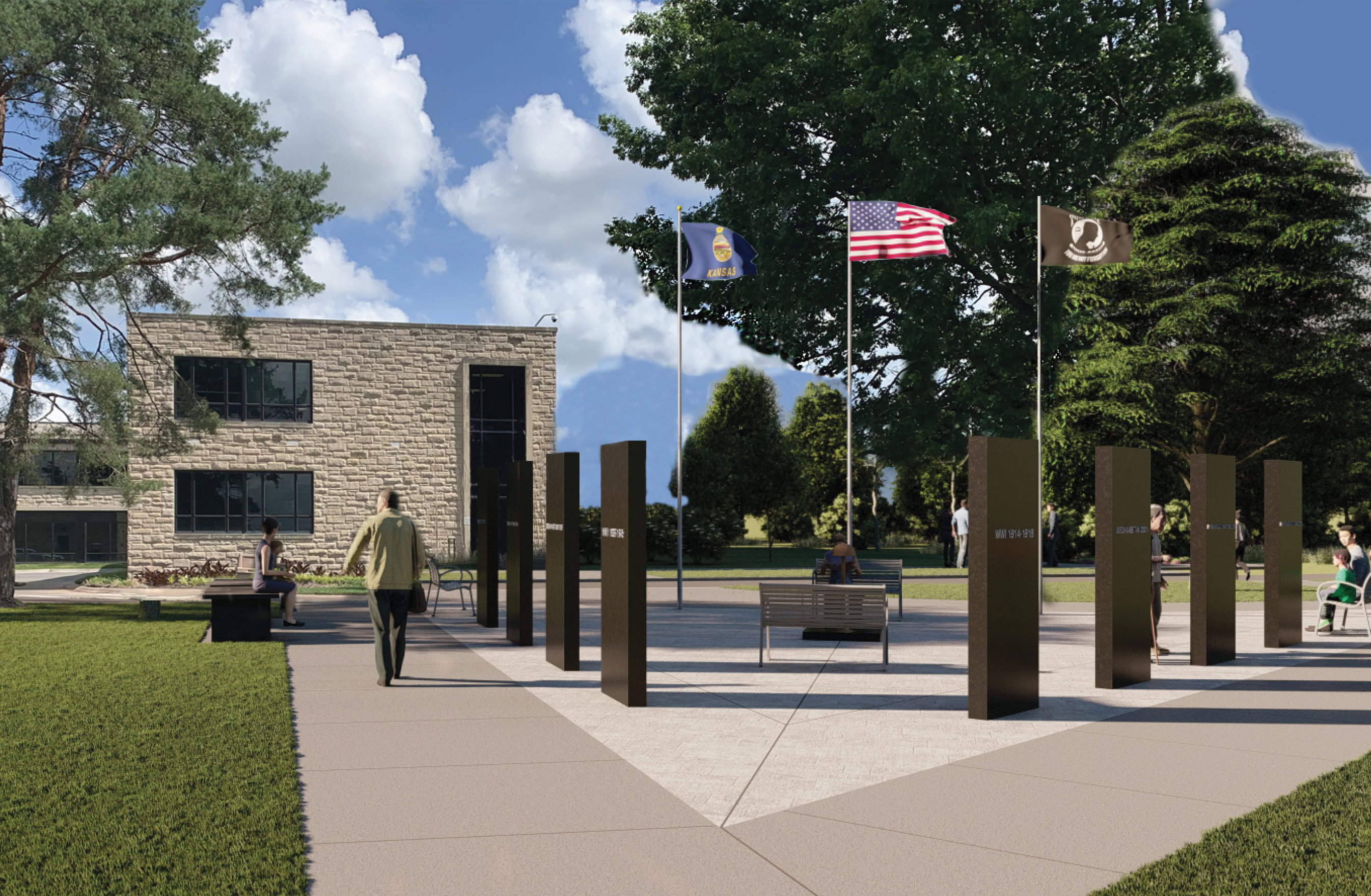 veterans memorial at Washburn University