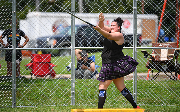 Kate Langworthy at the Scottish Highland Games